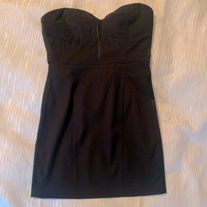 Bebe tuxedo style mini dress